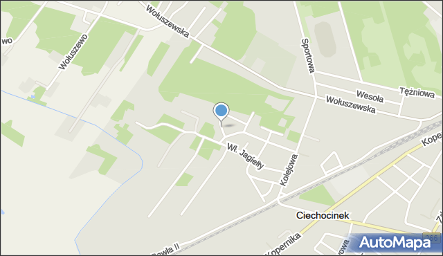 Ciechocinek, Bolesława Krzywoustego, mapa Ciechocinek