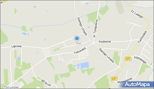 Czersk powiat chojnicki, Bohaterów Września, mapa Czersk powiat chojnicki