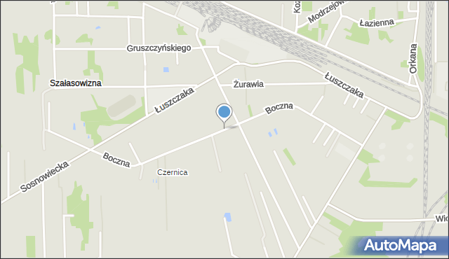 Dąbrowa Górnicza, Boczna, mapa Dąbrowa Górnicza