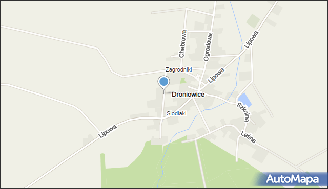 Droniowice, Boczna, mapa Droniowice