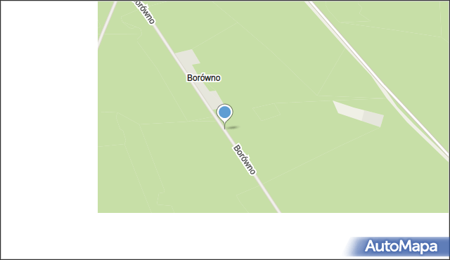 Dyszno, Borówno, mapa Dyszno