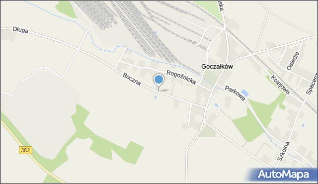 Goczałków, Boczna, mapa Goczałków