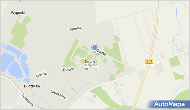 Goleniów, Botaniczna, mapa Goleniów