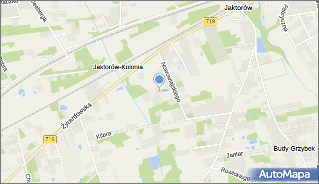 Jaktorów-Kolonia, Bolesława Śmiałego, mapa Jaktorów-Kolonia