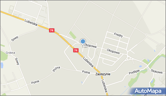 Janów Lubelski, Borelowskiego Marcina, mapa Janów Lubelski