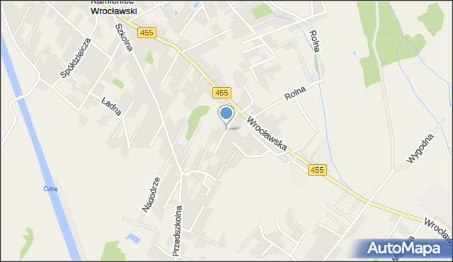 Kamieniec Wrocławski, Boczna, mapa Kamieniec Wrocławski