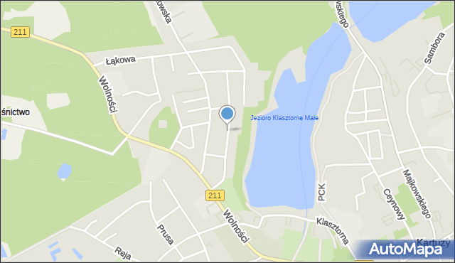 Kartuzy, Bohaterów Westerplatte, mapa Kartuzy