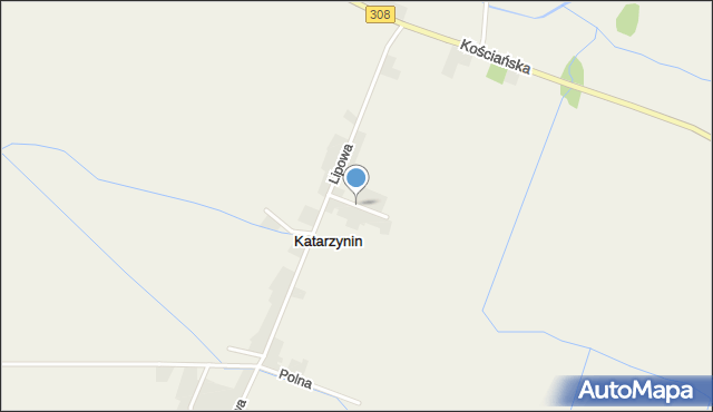 Katarzynin, Boczna, mapa Katarzynin