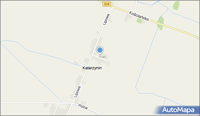 Katarzynin, Boczna, mapa Katarzynin