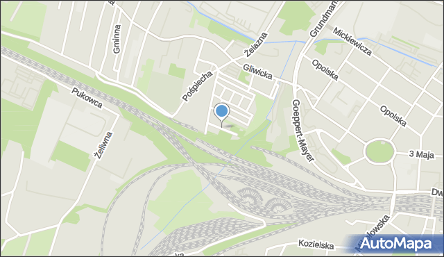 Katowice, Bogusławskiego Wojciecha, mapa Katowic