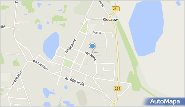 Kleczew, Borówkowa, mapa Kleczew