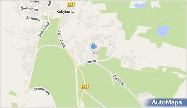 Kobylarnia gmina Nowa Wieś Wielka, Bocianowa, mapa Kobylarnia gmina Nowa Wieś Wielka