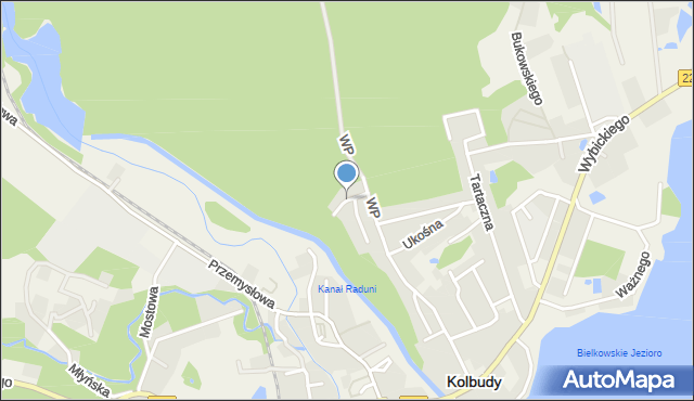 Kolbudy, Boczna, mapa Kolbudy