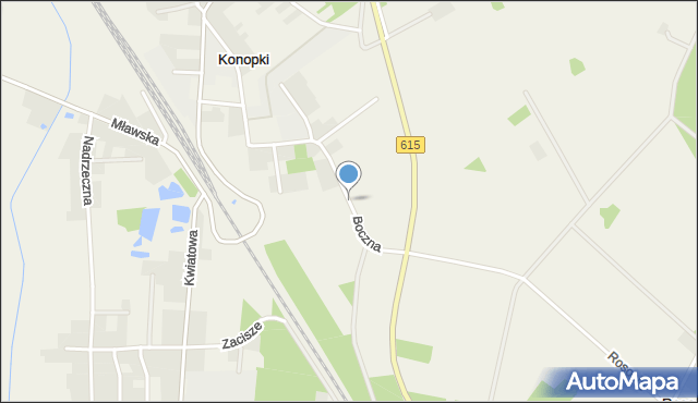 Konopki gmina Stupsk, Boczna, mapa Konopki gmina Stupsk