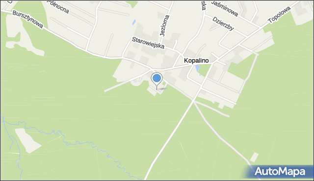 Kopalino, Boczna, mapa Kopalino