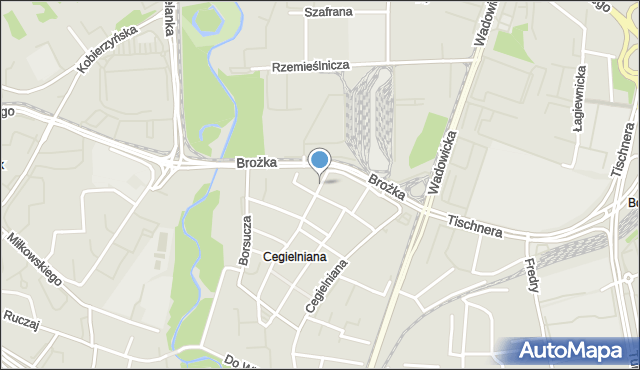 Kraków, Bogdanowicza Karola, mapa Krakowa