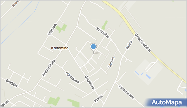 Kretomino, Boczniaków, mapa Kretomino