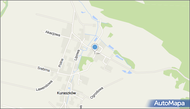 Kuraszków gmina Oborniki Śląskie, Boczna, mapa Kuraszków gmina Oborniki Śląskie