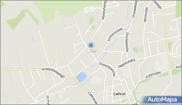 Łańcut, Bohaterów, mapa Łańcut