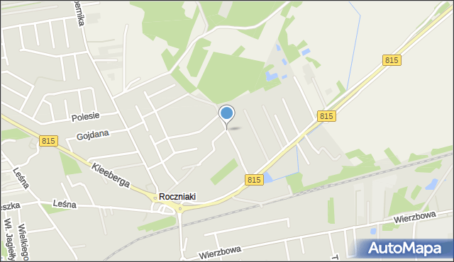 Lubartów, Bohaterów Monte Cassino, mapa Lubartów