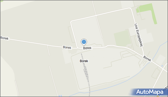 Lubawa, Borek, mapa Lubawa