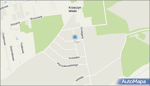 Lubin, Boznańskiej Olgi, mapa Lubin