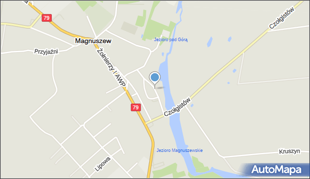 Magnuszew, Bohaterów Studzianek, mapa Magnuszew