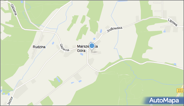 Marszewska Góra, Bociania, mapa Marszewska Góra