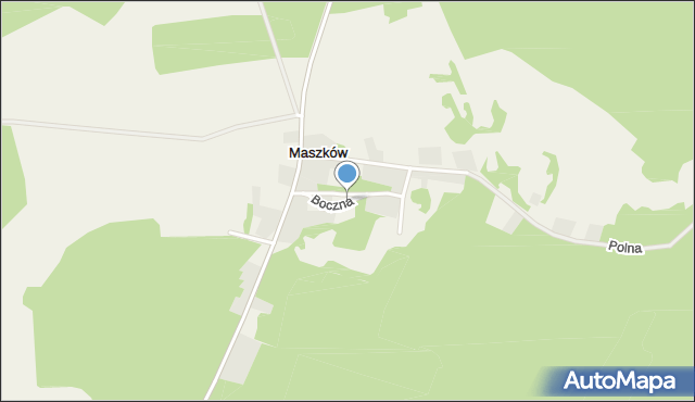 Maszków gmina Krzeszyce, Boczna, mapa Maszków gmina Krzeszyce