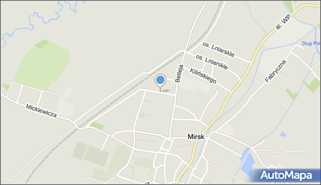 Mirsk, Bohaterów znad Nysy, mapa Mirsk