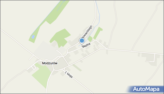 Modzurów, Bożka Arki, mapa Modzurów