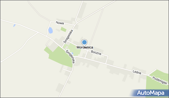 Morownica, Boczna, mapa Morownica