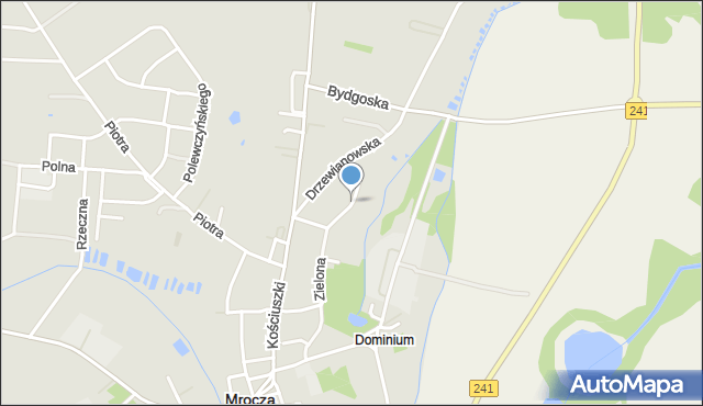 Mrocza, Bocianowo, mapa Mrocza