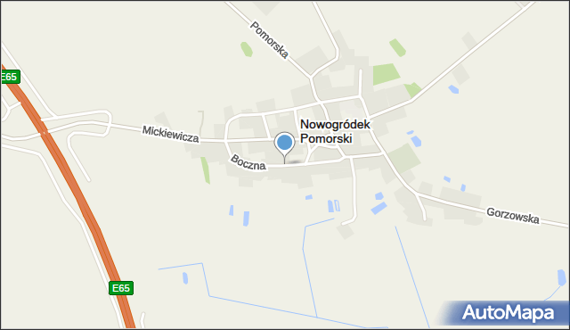 Nowogródek Pomorski, Boczna, mapa Nowogródek Pomorski