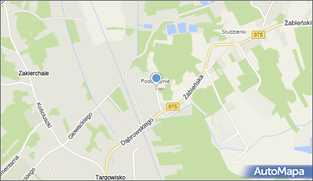 Odporyszów, Boczna, mapa Odporyszów