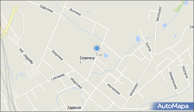 Opole, Borowa, mapa Opola