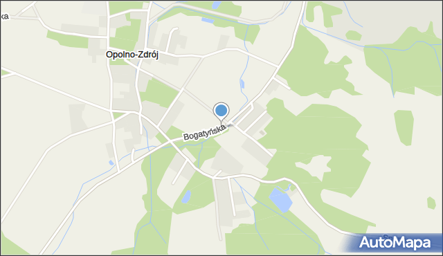 Opolno-Zdrój, Bogatyńska, mapa Opolno-Zdrój