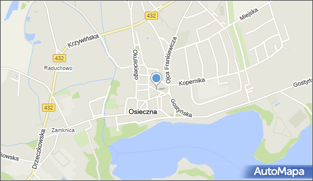 Osieczna powiat leszczyński, Boczna, mapa Osieczna powiat leszczyński