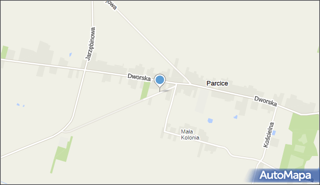 Parcice, Bolesławiecka, mapa Parcice