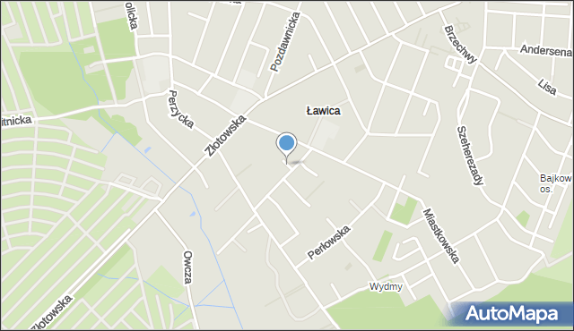 Poznań, Bogdanowska, mapa Poznania