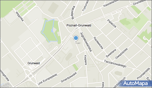 Poznań, Bolkowicka, mapa Poznania