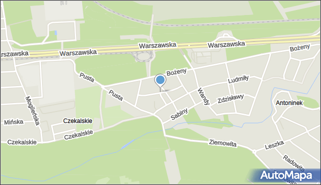 Poznań, Bolesławy, mapa Poznania