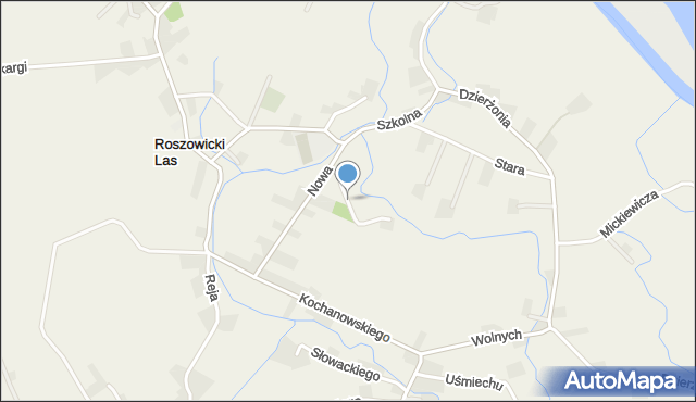 Roszowicki Las, Boczna, mapa Roszowicki Las