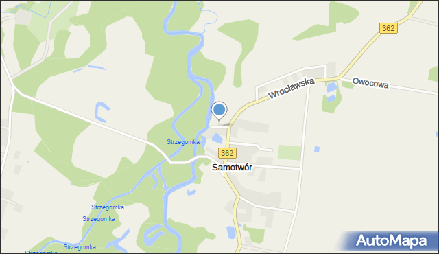 Samotwór, Boczna, mapa Samotwór