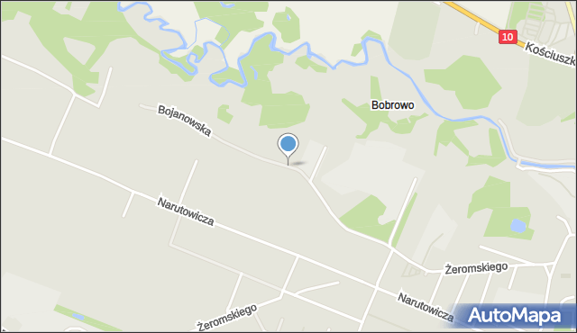 Sierpc, Bojanowska, mapa Sierpc