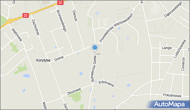 Starogard Gdański, Bohaterów Getta, mapa Starogard Gdański