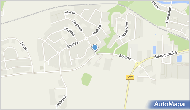 Straszyn, Boczna, mapa Straszyn