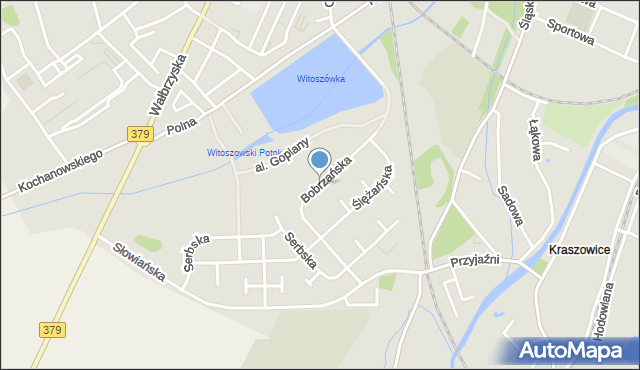 Świdnica, Bobrzańska, mapa Świdnicy