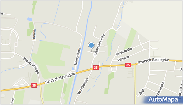 Świdnica, Bocheńska, mapa Świdnicy