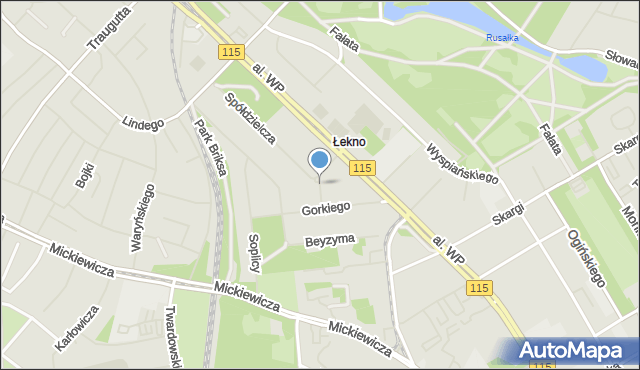 Szczecin, Bogumiły, mapa Szczecina